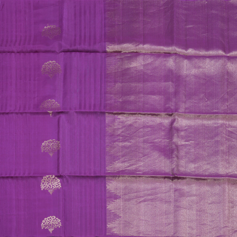 Hayagrivas Purple Handloom Soft Silk Saree KBE1222I2-3