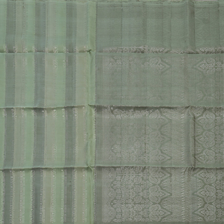 Hayagrivas Handloom Mint Green Soft Silk Saree KBE1222I6-2