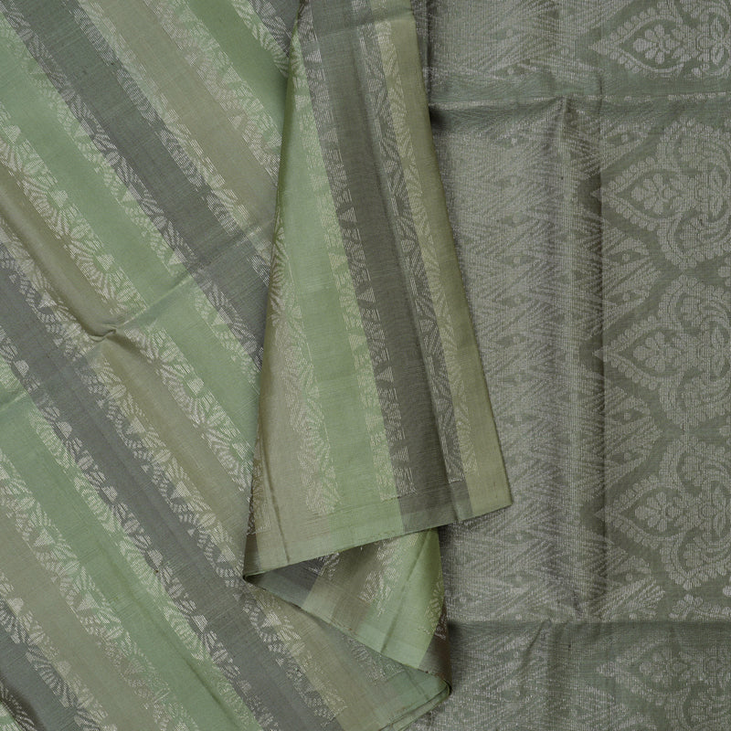 Hayagrivas Handloom Mint Green Soft Silk Saree KBE1222I6-2