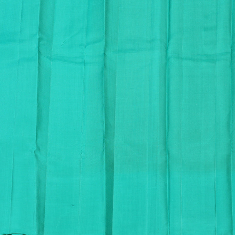 Hayagrivas Handloom Yellow Soft Silk Saree with Teal Border KBE1223I15-2