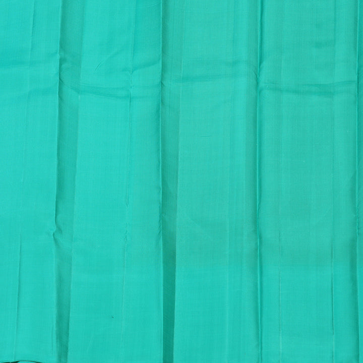 Hayagrivas Handloom Yellow Soft Silk Saree with Teal Border KBE1223I15-2