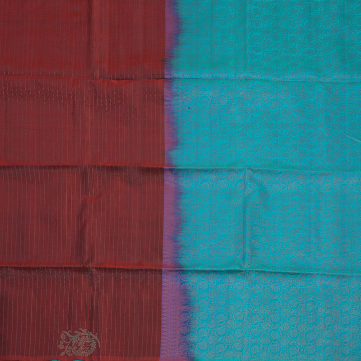 Hayagrivas Handloom Wine Maroon Soft Silk Saree KBE1225I14-2