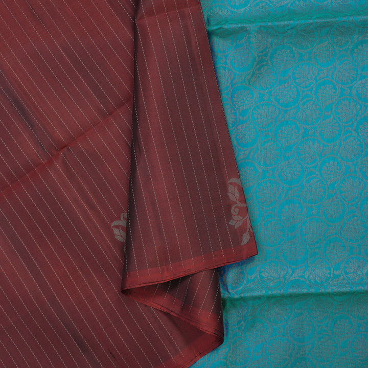 Hayagrivas Handloom Wine Maroon Soft Silk Saree KBE1225I14-2