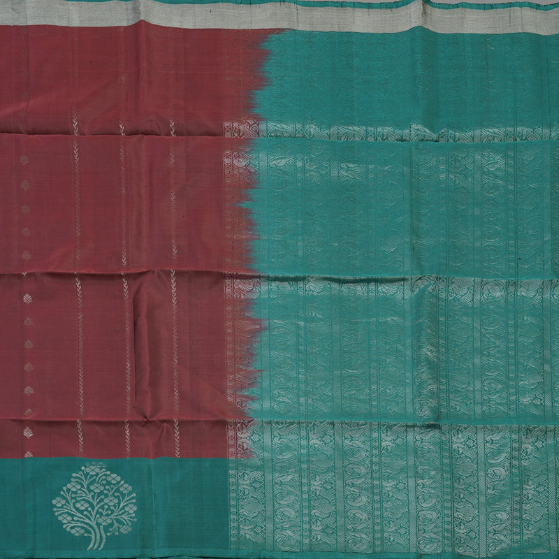 Hayagrivas Copper Rust Pure Soft Silk Saree KBE1225I15-2