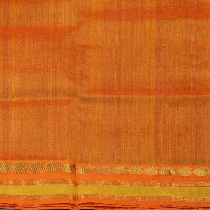 Hayagrivas Pure Silk Cotton Saree in Violet with Orange border KBE1228I6-4