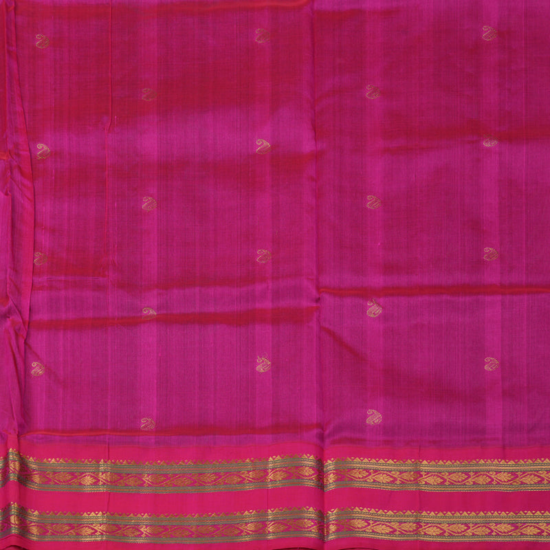 Hayagrivas Bottle Green Pure Silk Cotton Saree KBE1229I7-2