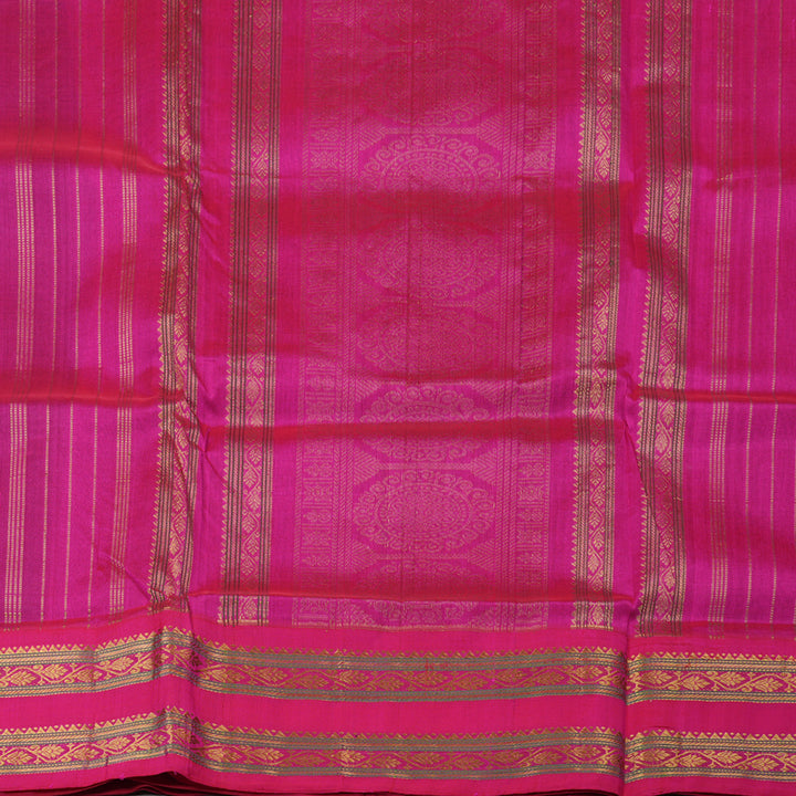 Hayagrivas Bottle Green Pure Silk Cotton Saree KBE1229I7-2