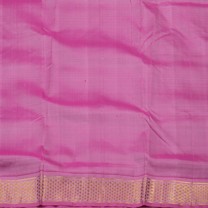 Hayagrivas Handloom Royal Blue Ten Yards Silk Saree with Rose Pink Border KBE1233I14-1