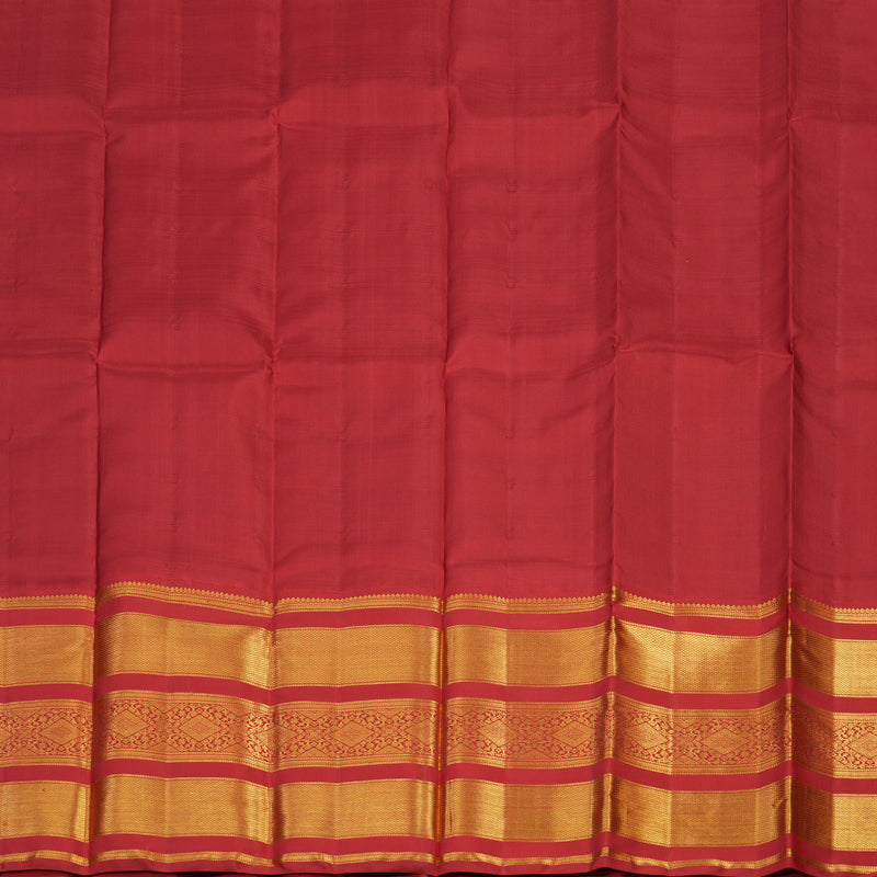 Hayagrivas Dark Green Kanjivaram Pattu Pavadai with Red border KBE1234I5-1