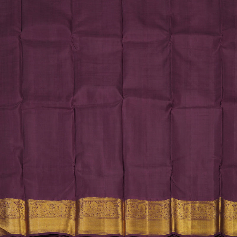 Hayagrivas Handloom Lotus Pink Kanjivaram Pattu Pavadai with Wine border KBE1234I6-1