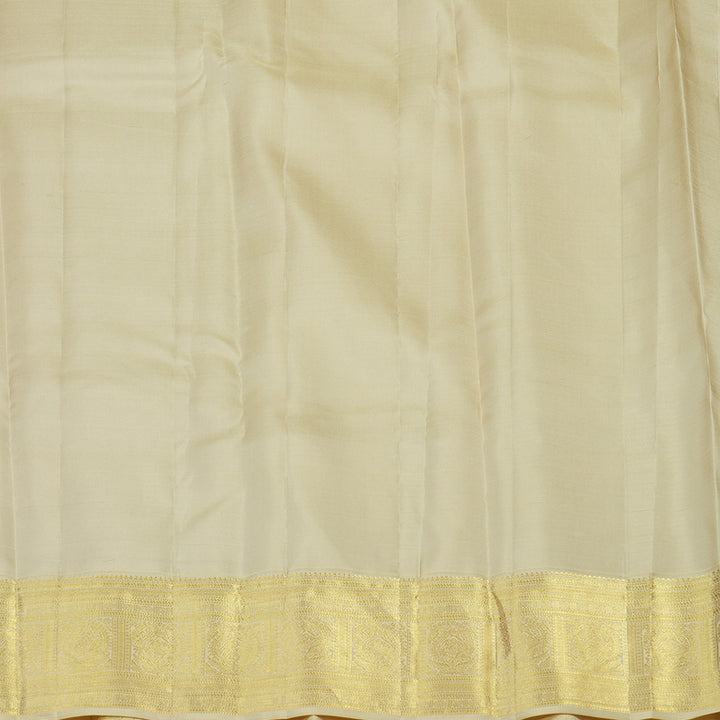 Hayagrivas Handloom Royal Beige Kanjivaram Silk Saree with Cream border KBE1238I20-1