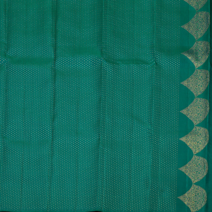 Hayagrivas Handloom Emerald Green Kanjivaram Silk Saree KBE1238I5-1