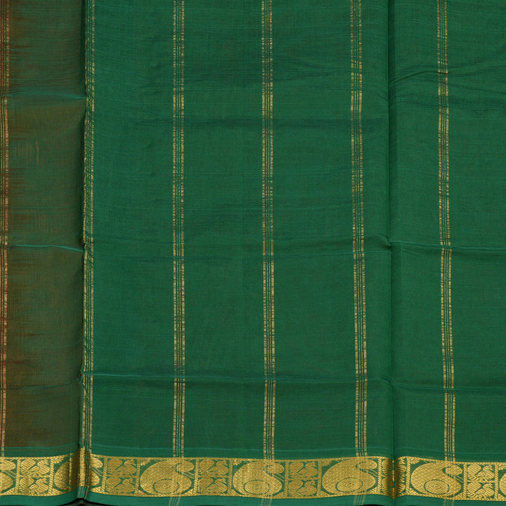 Hayagrivas Handloom Pure Silk Cotton Saree  in Regal Burnt Orange KBE123D2-1