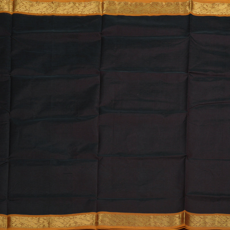 Hayagrivas Handloom Pure Silk Cotton Saree in Dark Brown KBE123D2-12