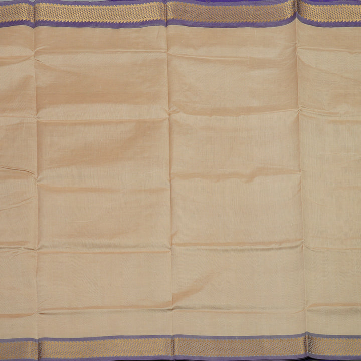 Hayagrivas Handloom Pure Silk Cotton Saree in Elegant Beige Harmony KBE123D2-3