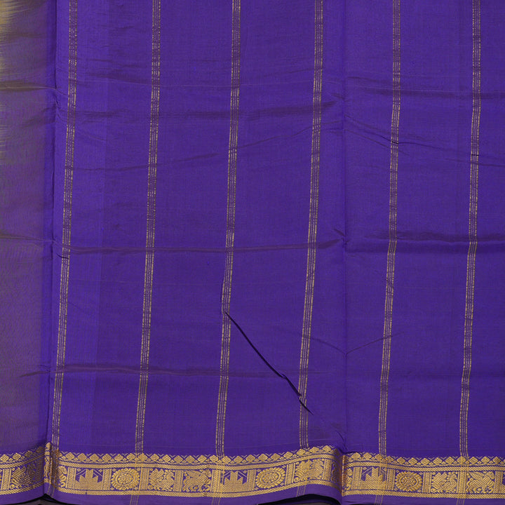 Hayagrivas Handloom Pure Silk Cotton Saree in Bright Sunshine Lemon Yellow KBE123D2-4