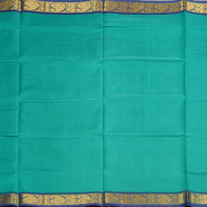 Hayagrivas Handloom Pure Silk Cotton Saree in Regal Sea Blue KBE123D2-6