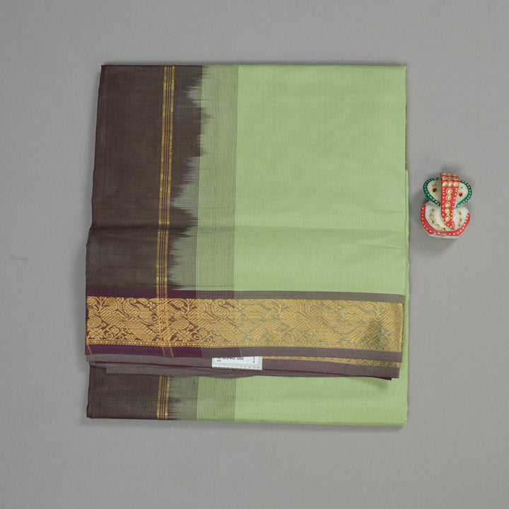 Hayagrivas Handloom Pure Silk Cotton Saree in Refreshing Pastel Green KBE123D2-8