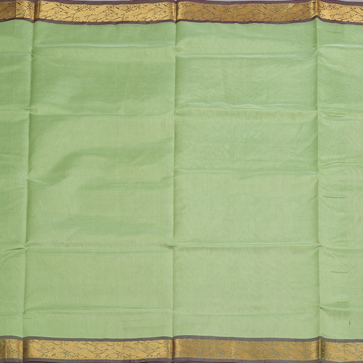 Hayagrivas Handloom Pure Silk Cotton Saree in Refreshing Pastel Green KBE123D2-8