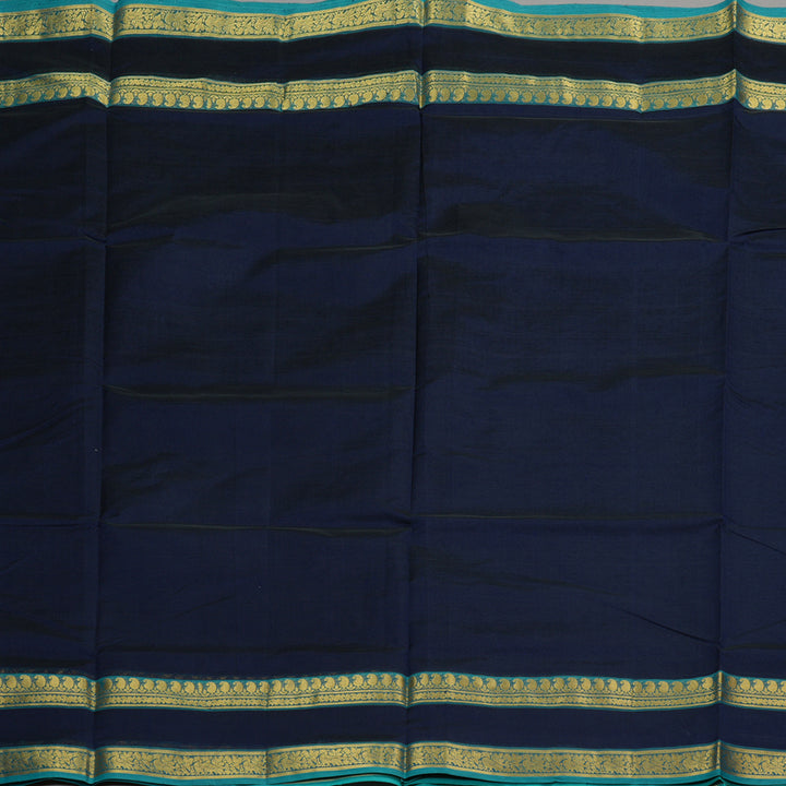 Hayagrivas Handloom Pure Silk Cotton Saree in Enchanting Dark Blue KBE123D3-11
