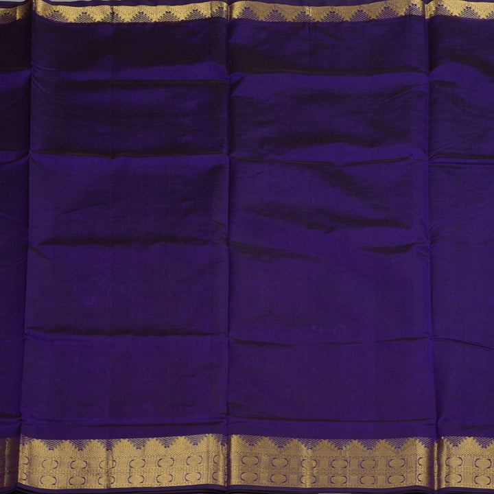 Hayagrivas Handloom Pure Silk Cotton Saree in Majestic Blue KBE123D3-12