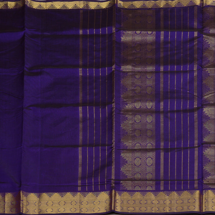 Hayagrivas Handloom Pure Silk Cotton Saree in Majestic Blue KBE123D3-12