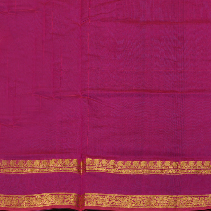 Hayagrivas Handloom Pure Silk Cotton Saree in Striking Dark Sky Blue KBE123D3-6