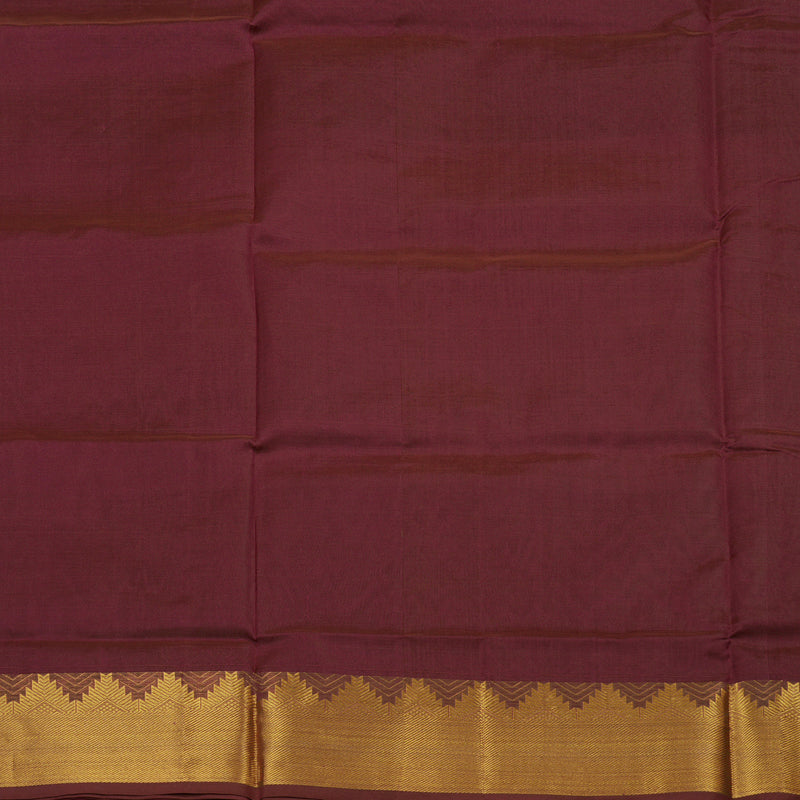 Hayagrivas Handloom Pure Silk Cotton Saree in Regal Maroon KBE123D3-7