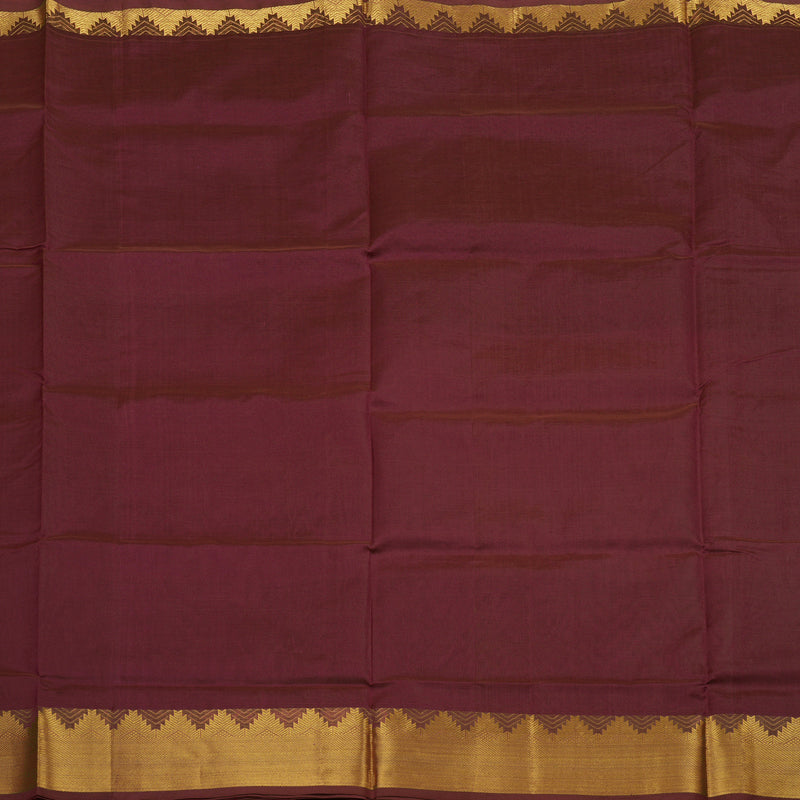 Hayagrivas Handloom Pure Silk Cotton Saree in Regal Maroon KBE123D3-7
