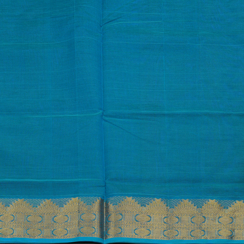 Hayagrivas Handloom Pure Silk Cotton Saree in Vibrant Blue KBE123D3-9