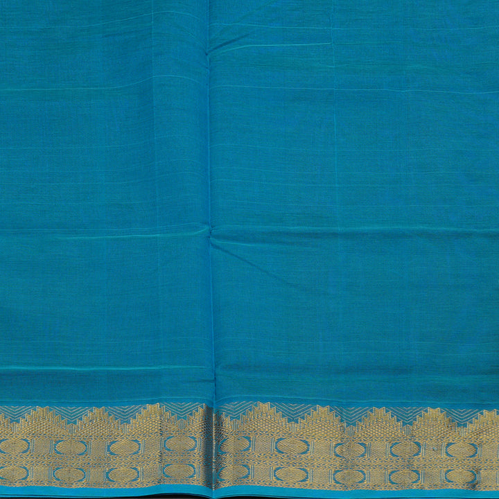 Hayagrivas Handloom Pure Silk Cotton Saree in Vibrant Blue KBE123D3-9