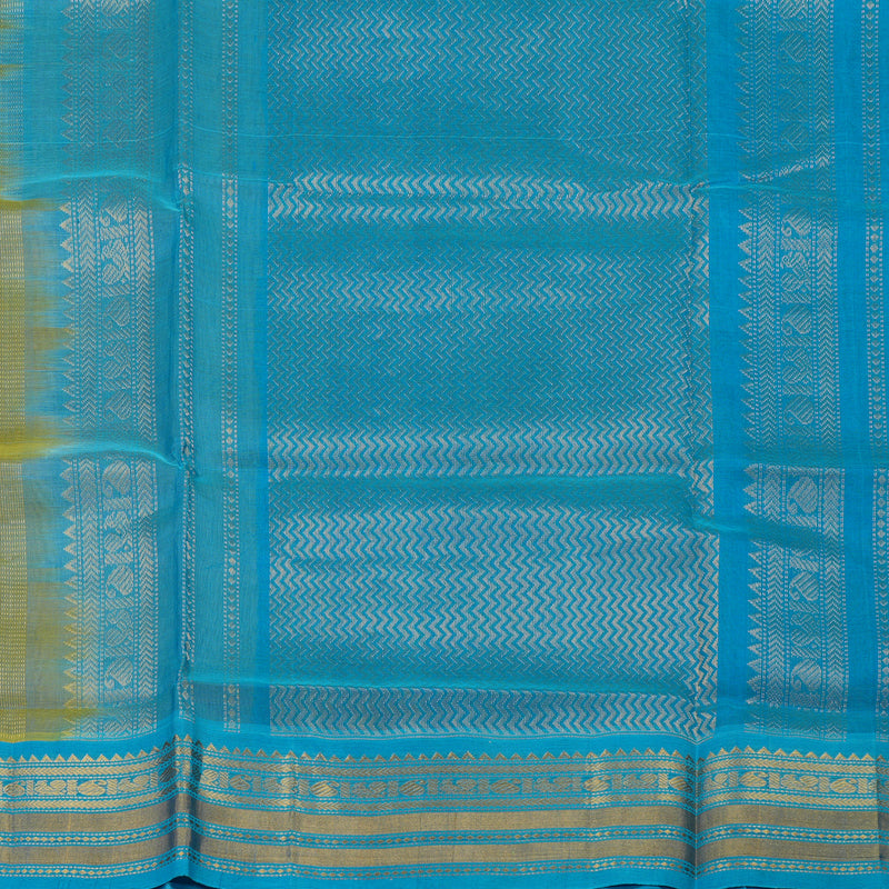 Hayagrivas Handloom Pure Silk Cotton Saree in Pristine Sandal KBE123D5-11