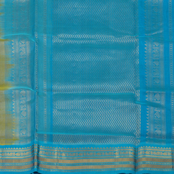 Hayagrivas Handloom Pure Silk Cotton Saree in Pristine Sandal KBE123D5-11