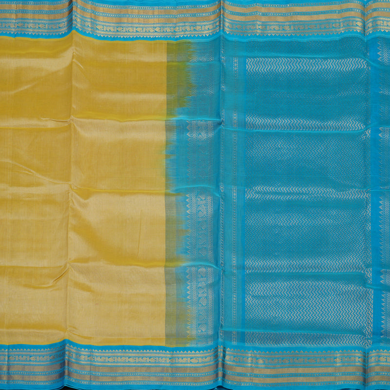 Hayagrivas Handloom Pure Silk Cotton Saree in Pristine Sandal KBE123D5-11