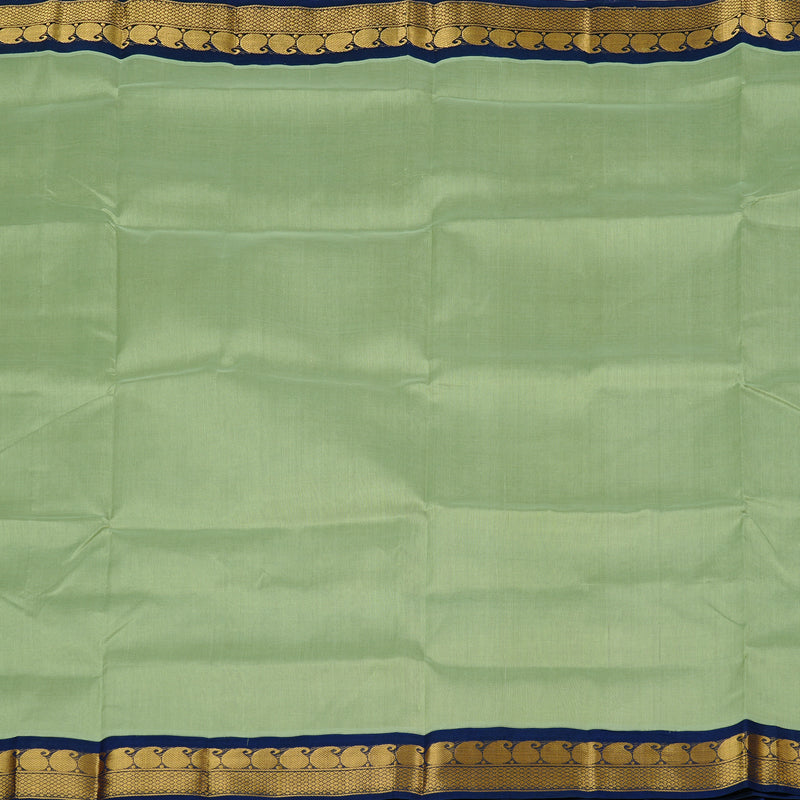 Hayagrivas Handloom Silk Cotton Saree in Ethereal Light Pastel Green KBE123D5-2