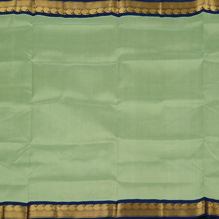 Hayagrivas Handloom Silk Cotton Saree in Ethereal Light Pastel Green KBE123D5-2
