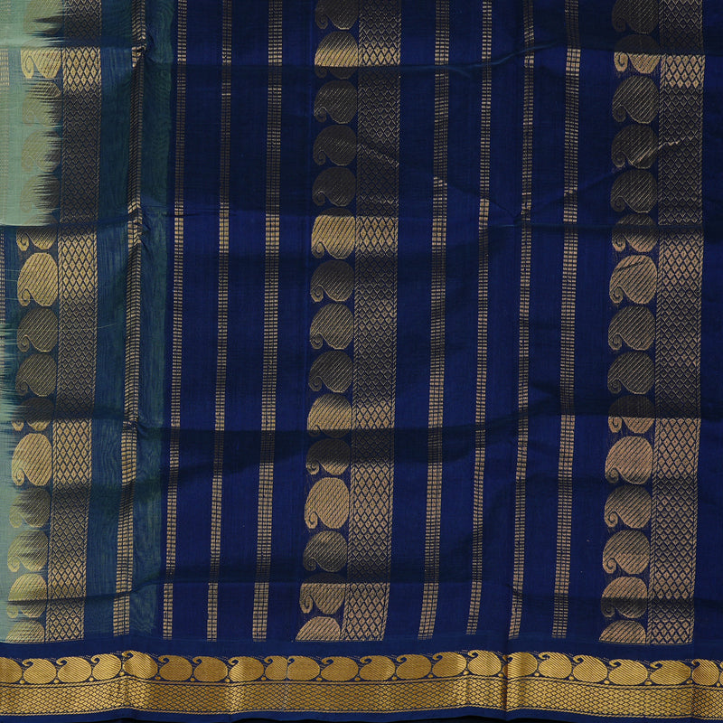 Hayagrivas Handloom Silk Cotton Saree in Ethereal Light Pastel Green KBE123D5-2