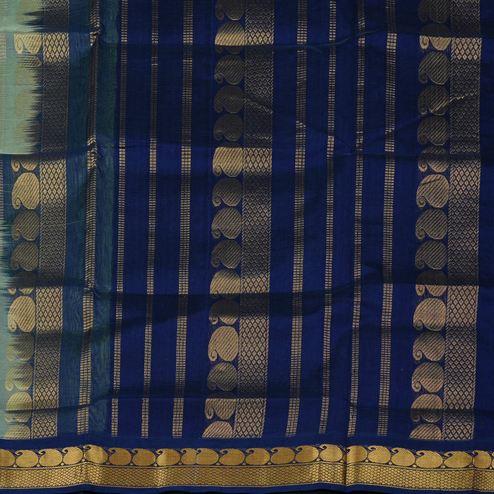 Hayagrivas Handloom Silk Cotton Saree in Ethereal Light Pastel Green KBE123D5-2