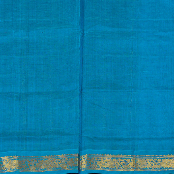 Hayagrivas Handloom Pure Silk Cotton Saree in Midnight Dark Blue KBE123D7-4