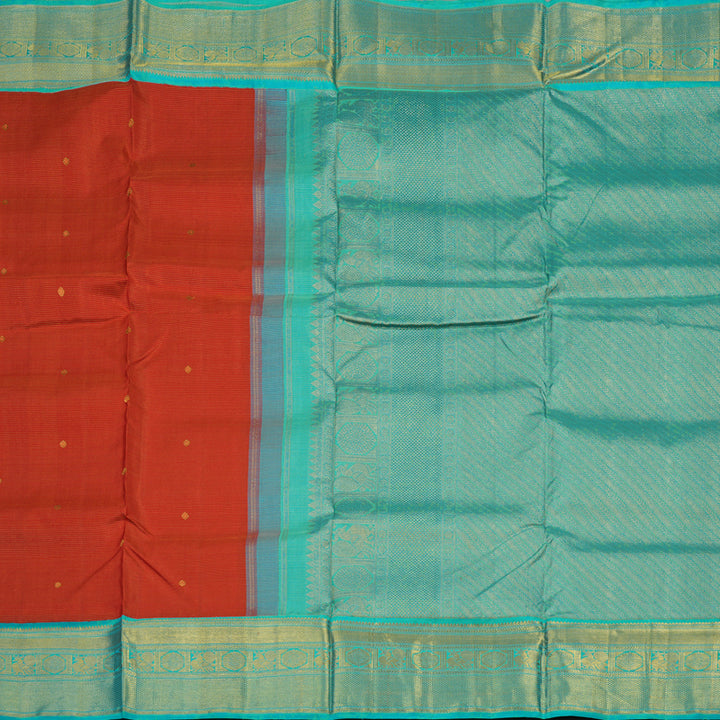 Hayagrivas Handloom Red Ten Yards Silk Madisar KBE1241I14-1