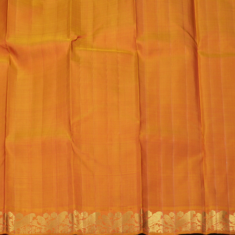 Hayagrivas Handloom Rama Green Kanjivaram Silk Saree with Ganga Jamuna border KBE1246I3-1