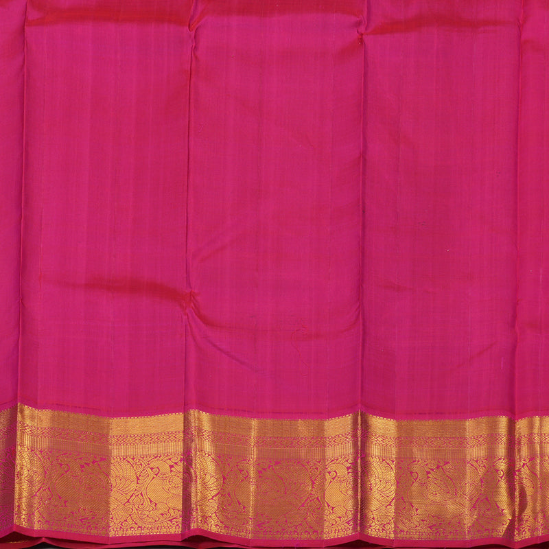 Hayagrivas Handloom Plum Purple Kanjivaram Silk Saree with Pink Border KBE1249I3-2