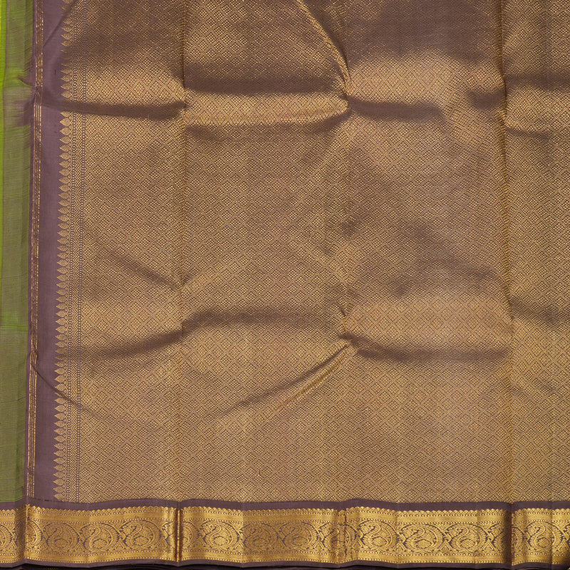 Hayagrivas Handloom Fluorescent Green Kanjivaram Silk Saree KBE1250I2-1