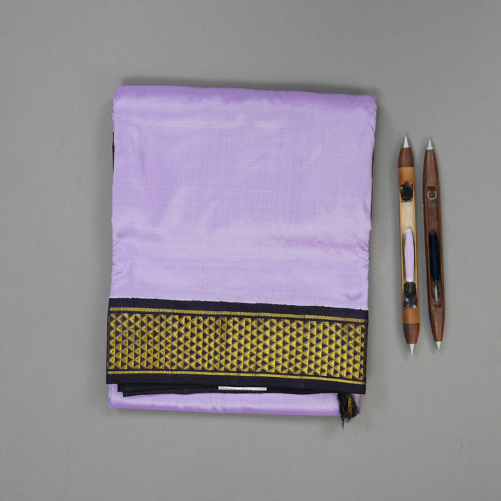 Hayagrivas Lilac Pure Ten Yards Silk Madisar with Nagapazham border KBE1255I10-1