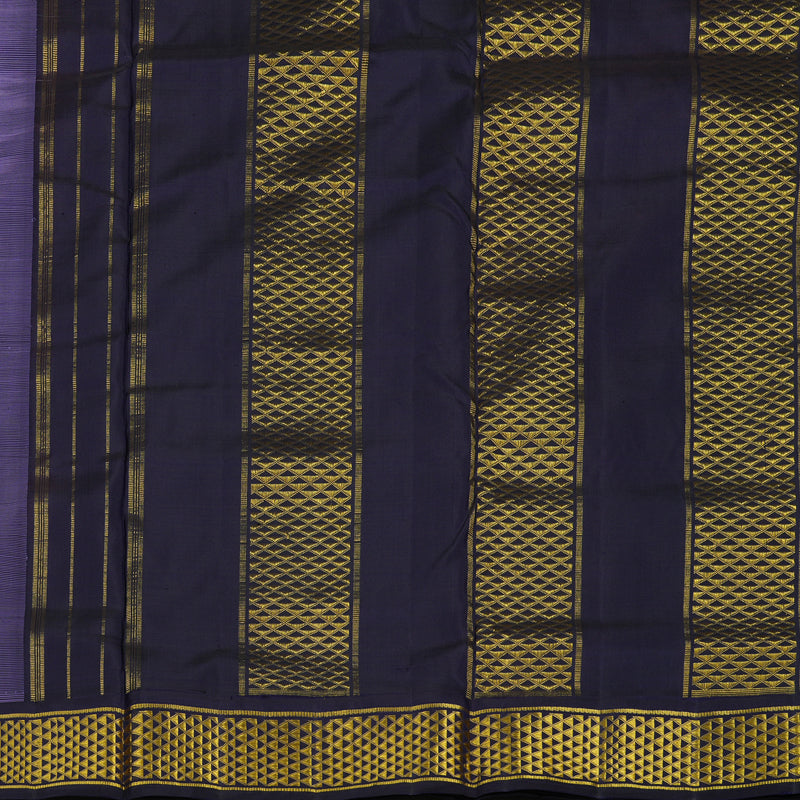 Hayagrivas Lilac Pure Ten Yards Silk Madisar with Nagapazham border KBE1255I10-1