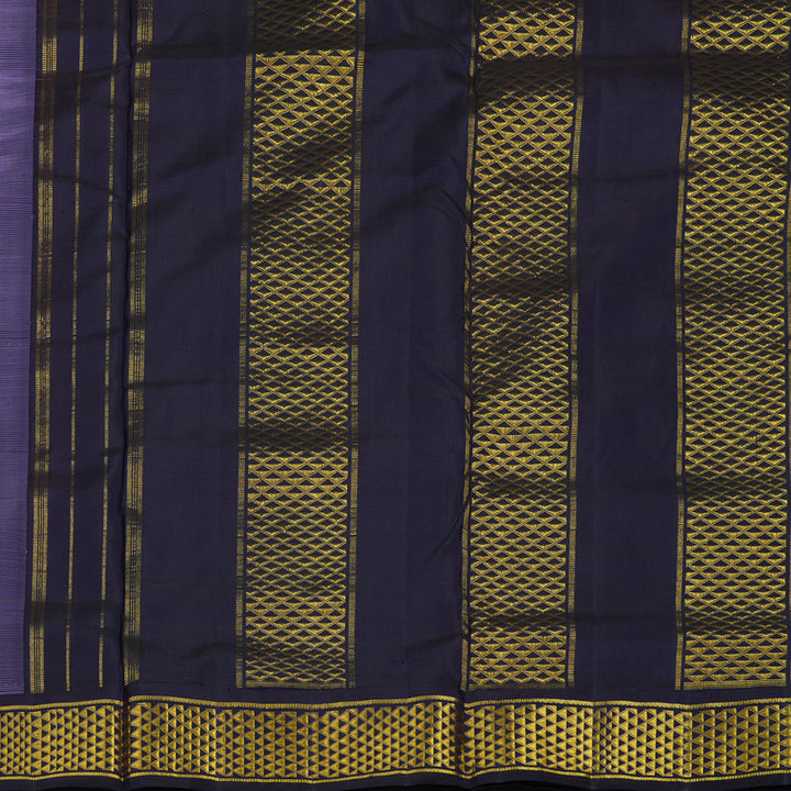 Hayagrivas Lilac Pure Ten Yards Silk Madisar with Nagapazham border KBE1255I10-1