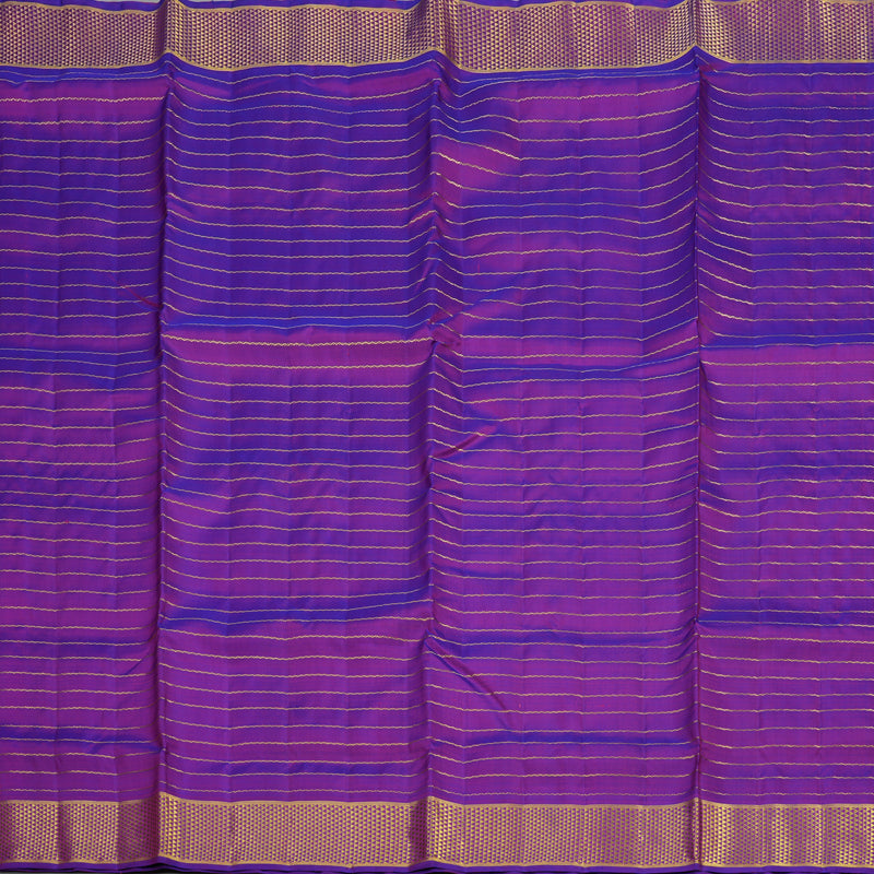 Hayagrivas Handloom Purple Kanjivaram Ten Yards Silk Saree KBE1255I9-1