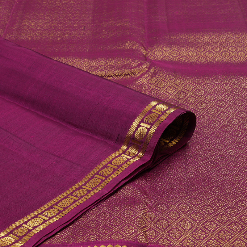 Hayagrivas Handloom Black Kanjivaram Silk Saree with Ganga Jamuna Border KBE1263I1-1