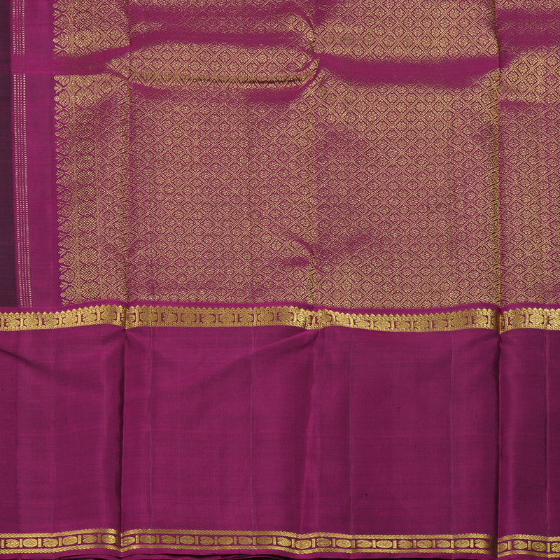Hayagrivas Handloom Black Kanjivaram Silk Saree with Ganga Jamuna Border KBE1263I1-1