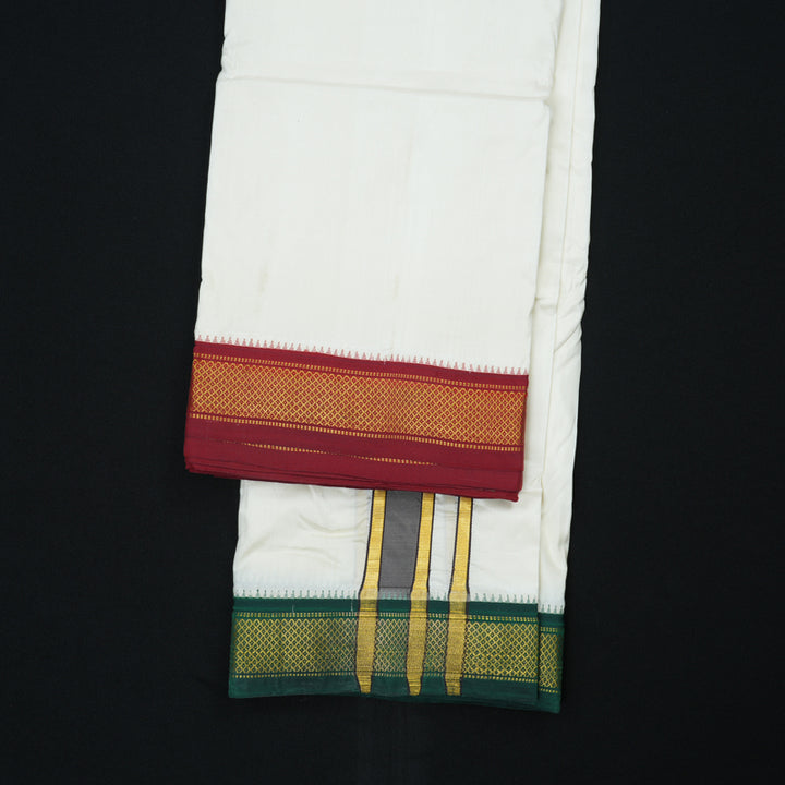 Hayagrivas Handloom 10*6 Silk Dhothi KBE1272I1-4